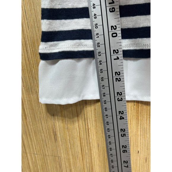 Tommy Hilfiger - Women's Blouse Stripe - Blue/White - Medium - Picture 7 of 12